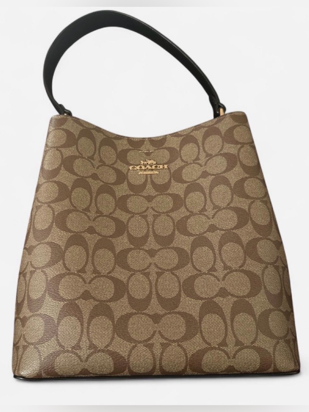 Coach Tan Signature Canvas Tote with Matching Wallet - Picture 2 of 9